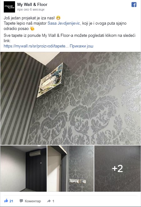 Postavljanje Tapeta facebook testemonial